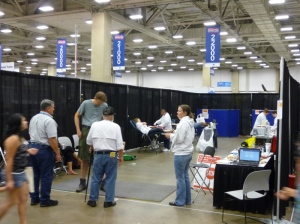 Trucking Solutions Group Blood Drive at the GATS Truck Show in Dallas, 2013
